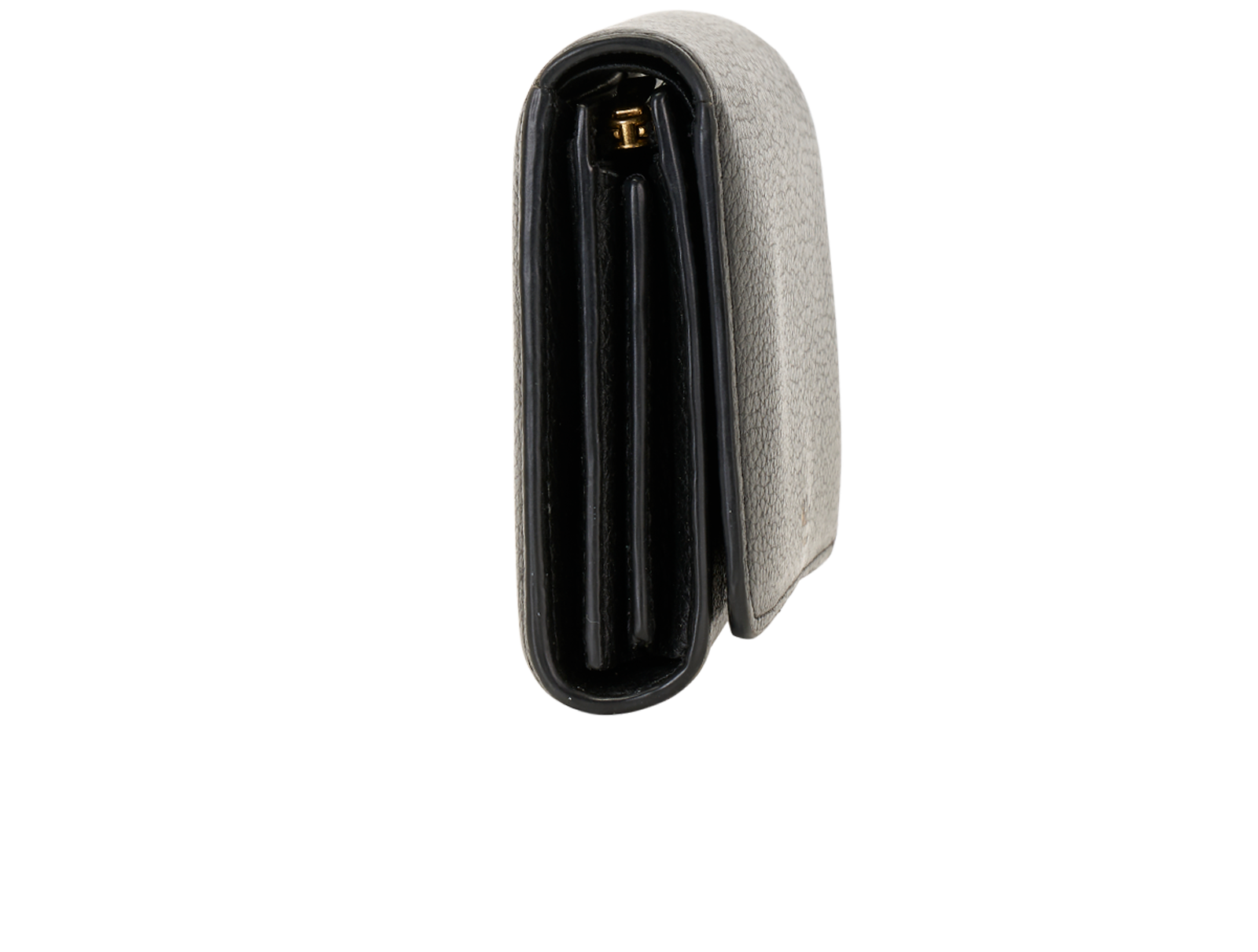 Mulberry Medium Continental French Purse, &pound;225, Accessories, Black, Leather, Side view